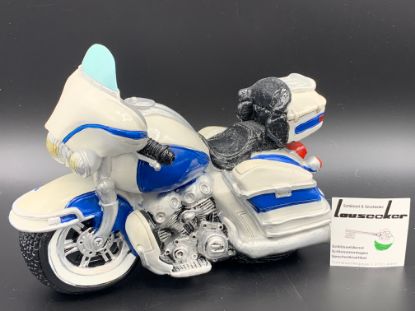 Bild von Sparkasse Classic Motorrad weiss/blau