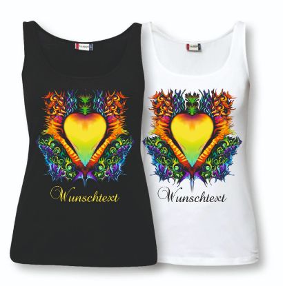 Zeige Details für Tanktop Woman "Psychodelic Heart" Bild von Tanktop Woman "Psychodelic Heart"
