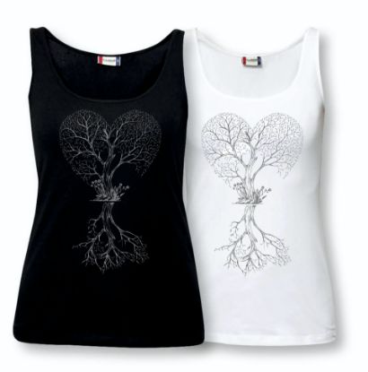 Zeige Details für Tanktop Woman "Heart Tree" Bild von Tanktop Woman "Heart Tree"