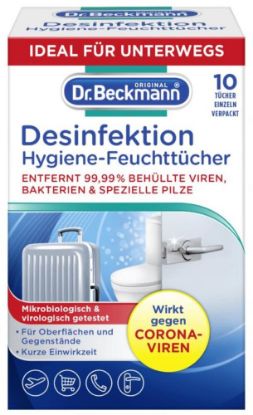 Picture of Dr. Beckmann, Desinfektion Hygiene Feuchttücher 10St  