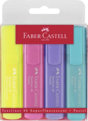 Picture of Faber Castell, Textmarker, 4er Etui, 46 Pastell  