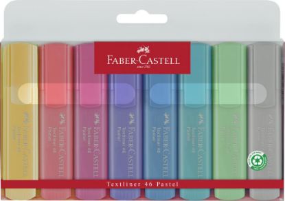 Picture of Faber-Castell, Textmarker, 8 Stück, Pastell  PASTELL 2