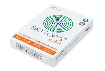 Picture of Bio Top 3, Kopierpapier 80 g/m², A3, weiß, 500 Blatt weiß 