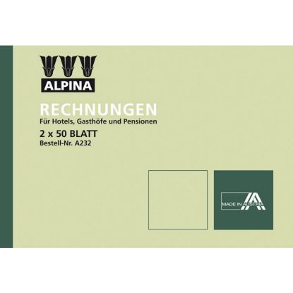 Picture of Alpina, Rechnungsbuch, A6 quer, A232  STD