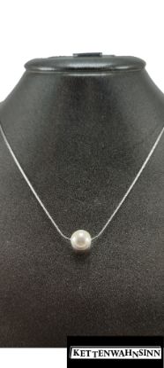Picture of Edelstahlkette in Silber mit Perle