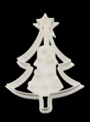 Show details for Christbaum mit Kugeln Keksausstecher Picture of Christbaum mit Kugeln Keksausstecher