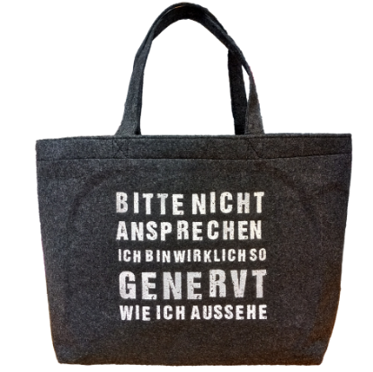 Picture of Filz-Tasche "GENERVT", dunkelgrau