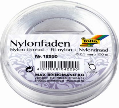 Picture of Nylonfaden auf Spule 0,5mm x 100m transparent