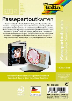 Picture of Passepartout Karten silber 5er Pkg.