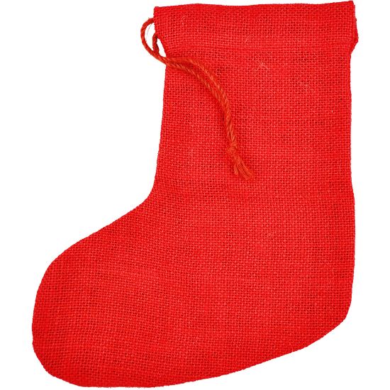 Bild von Jute-Socken rot