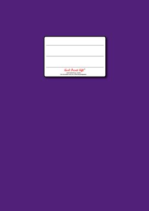 Bild von A4 liniert mit Rand 10mm 40 Blatt - violett