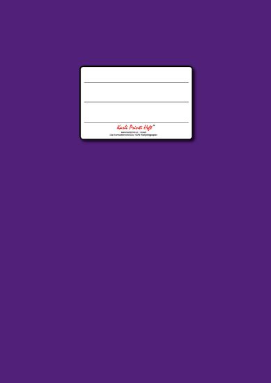 Bild von QU liniert Mittelstr.  9mm 40 Blatt - violett