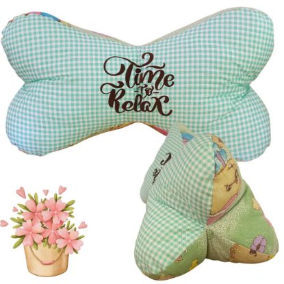 Picture of Leseknochen „Time to Relax“ – Fröhliches Karo trifft nostalgischen Charme