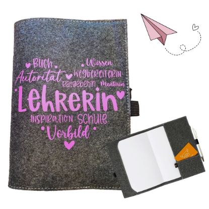Zeige Details für Notizbuchhülle Für Lehrerinnen mit Herz ❤️ Bild von Notizbuchhülle Für Lehrerinnen mit Herz ❤️
