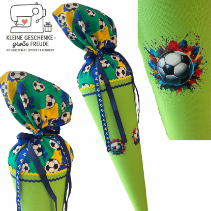 Picture of Personalisierbare Schultüte – Fußball