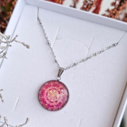 Picture of Mandala der Dankbarkeit - Halskette aus Edelstahl