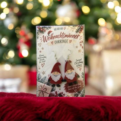 Picture of 🎅 Weihnachtsmann-Ohrringe – festlicher Ohrschmuck mit Weihnachtszauber